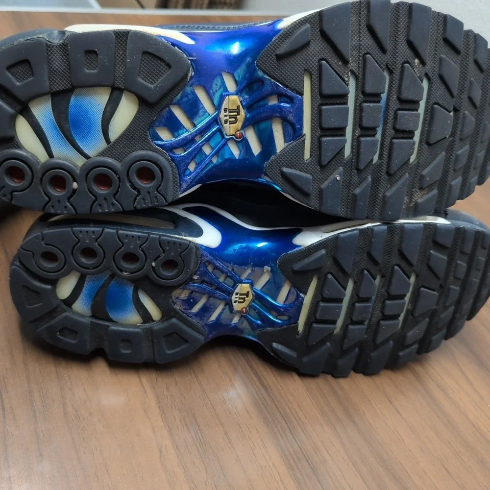 Nike Air Max Plus TN SE Obsidian Blue Leather Shoes Men‎ Size 9.5 AQ1088-400